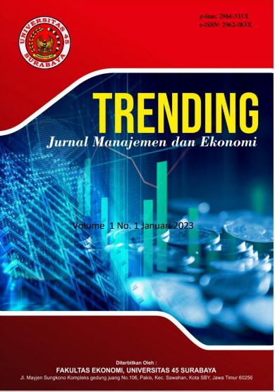 					View Vol. 1 No. 1 (2023): Januari: Trending: Jurnal Manajemen dan Ekonomi
				