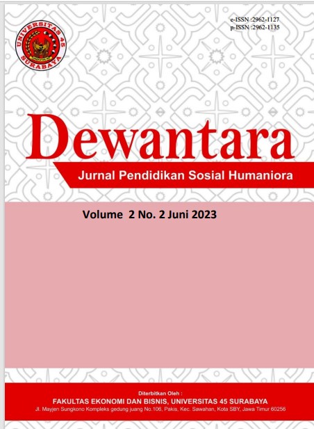 					View Vol. 2 No. 3 (2023): September : Dewantara : Jurnal Pendidikan Sosial Humaniora
				